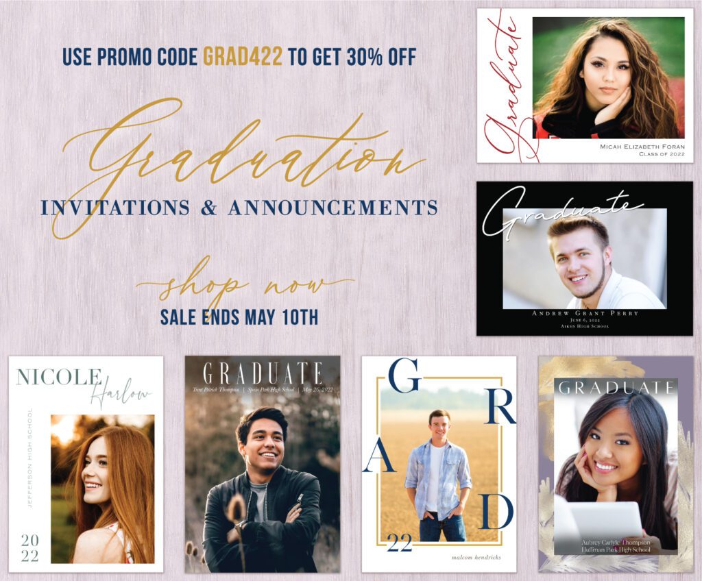 Invitation and announcements for graduations