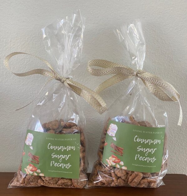 A smaller image of two gift bags for Cinnamon Sugar Pecans