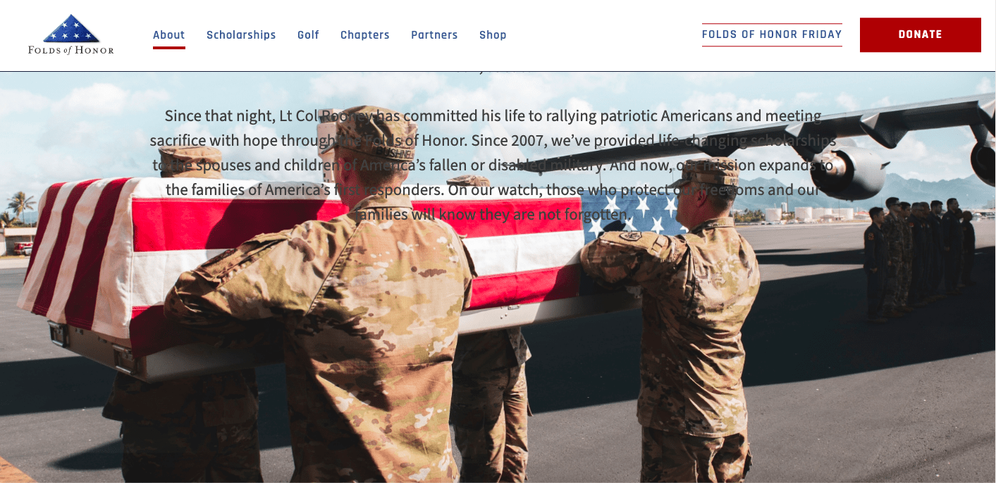 FOLDS OF HONOR-HELPING MILITARY FAMILIES